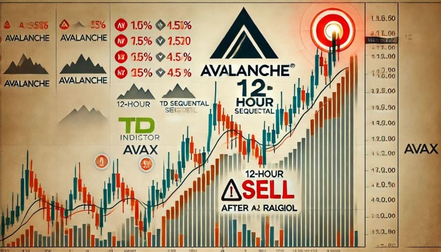 Avalanche 12-Hour TD Sequential Flashes Sell Signal After Nailing 50% Rally – Details