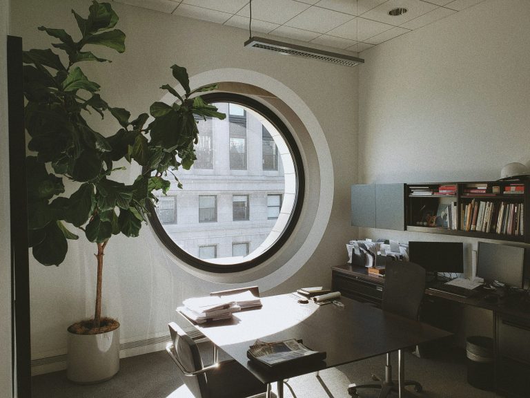 Sunlit office