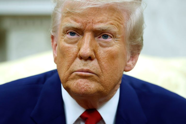 U.S. President Donald Trump on April 7, 2025 in Washington, DC. (Photo by Kevin Dietsch/Getty Images)