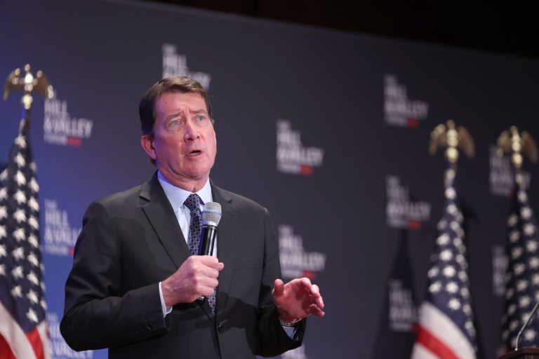 Sen. Bill Hagerty, who spearheaded the GENIUS Act. (Tasos Katopodis/Getty Images for 137 Ventures/Founders Fund/Jacob Helberg)