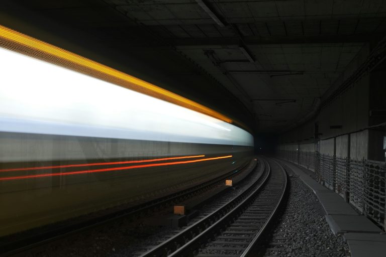 Train moving