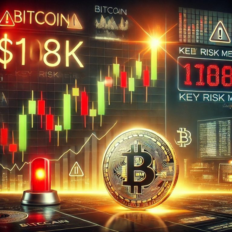 Bitcoin Rally Stalls at $108K as Key Risk Metric Flashes Red, Is Correction Looming