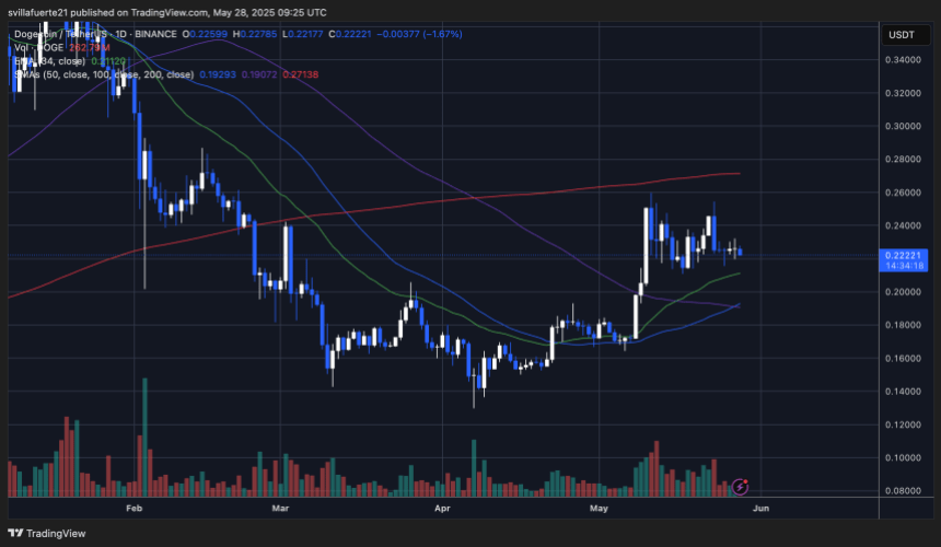 dogeusdt_2025-05-28_05-25-42 DOGE testing demand levels | Source: DOGEUSDT chart on TradingView