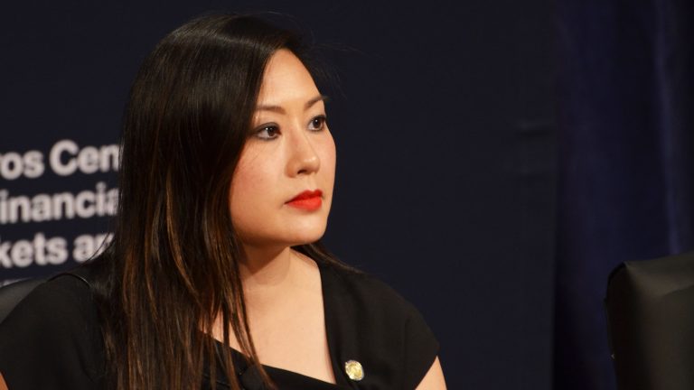 Caroline Pham, acting chairman of the Commodity Futures Trading Commission, says industry innovation is pushing toward continuous trading. (Jesse Hamilton/CoinDesk)