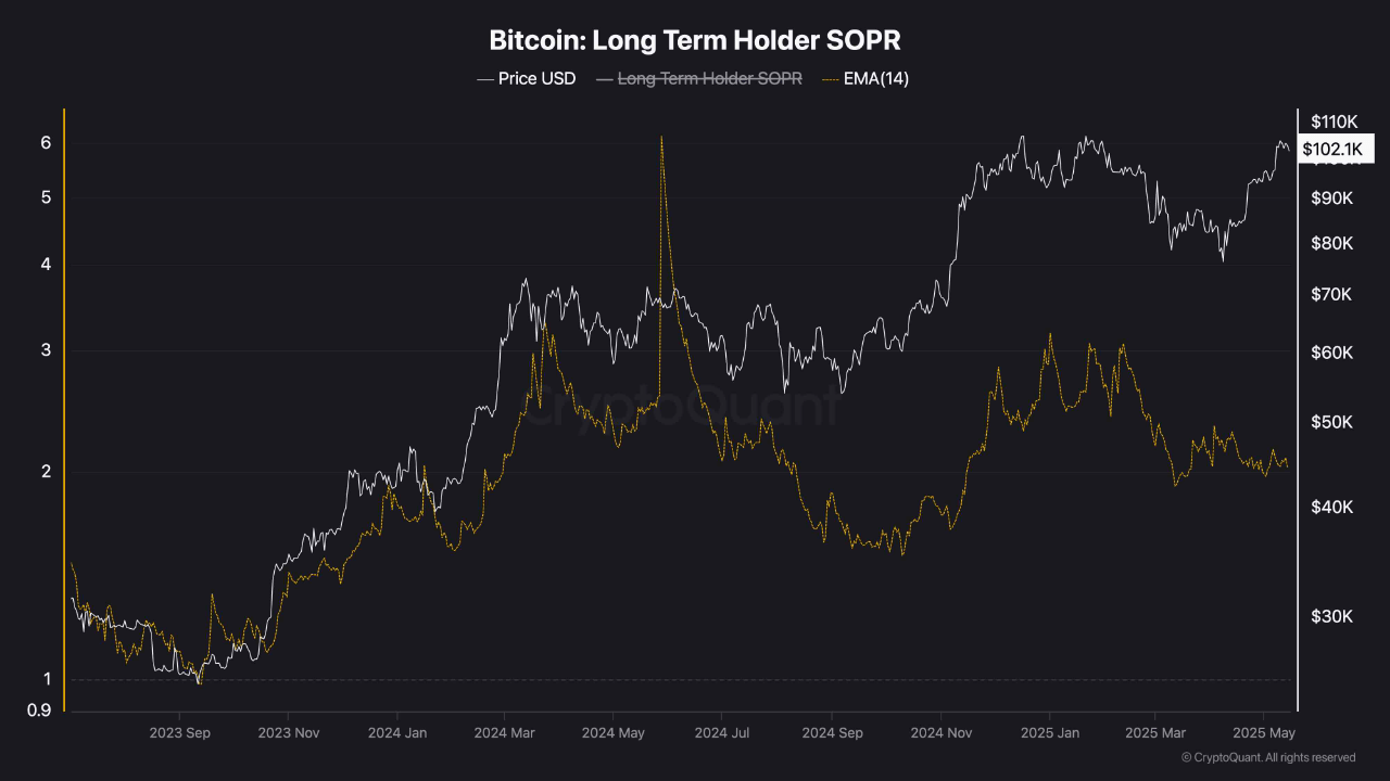 rhjmqscd_ef4e94224e337ddd9cecf8201a0212278f0fde24f38c0886efc643da36773059 Bitcoin long term holder SOPR.