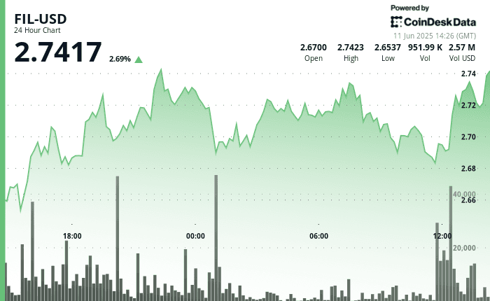 FIL gains after establishing new support