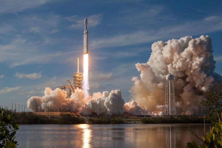 SpaceX rocket launching into space (SpaceX/Unsplash)