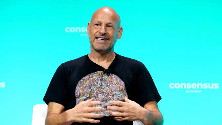 Joe Lubin, Founder and CEO of Consensys, speaks at Consensus 2024 by CoinDesk. (Shutterstock/CoinDesk/Suzanne Cordiero)