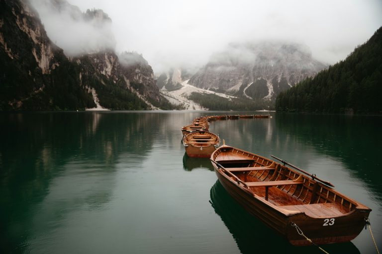 Boats in a lake