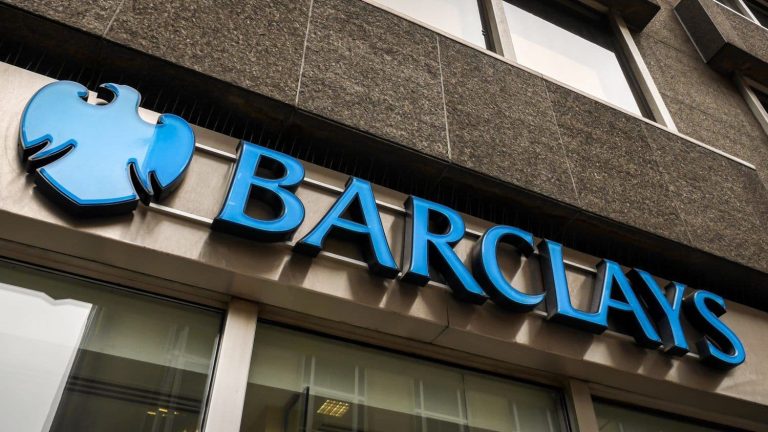 A Barclays sign outside a branch of the bank. (Shutterstock)