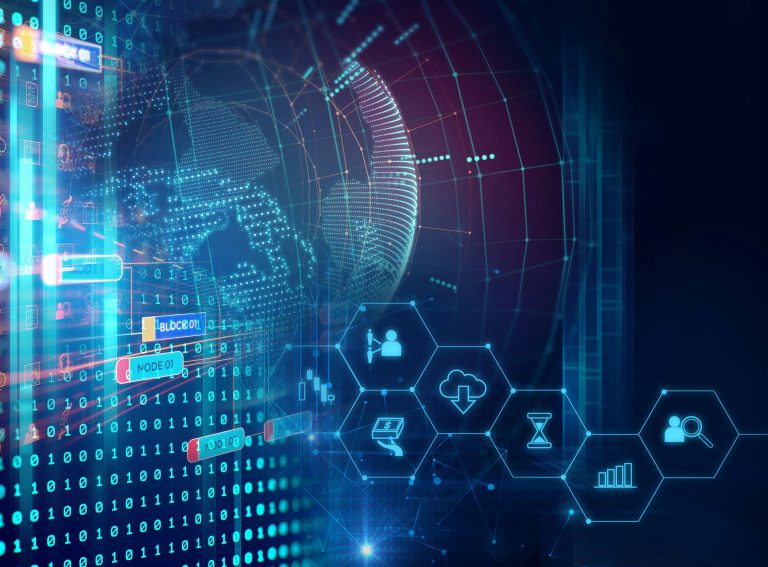 Blockchain / world image