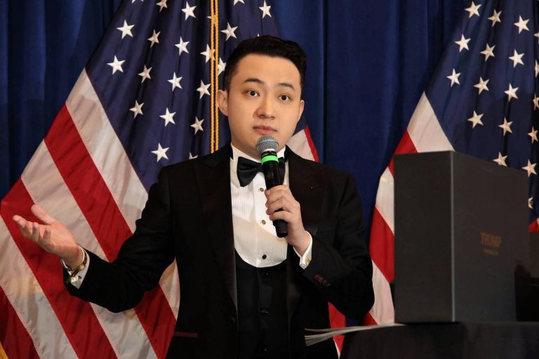 Justin Sun at the $TRUMP holders dinner (TRON)