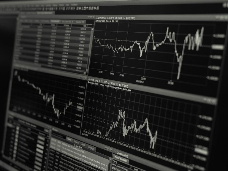 Markets and charts on computer screen (Pixabay)