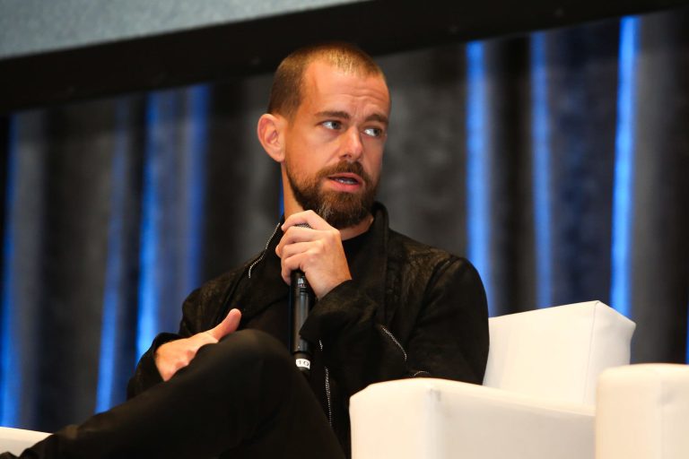 Jack Dorsey speaks at Consensus 2018. (CoinDesk)