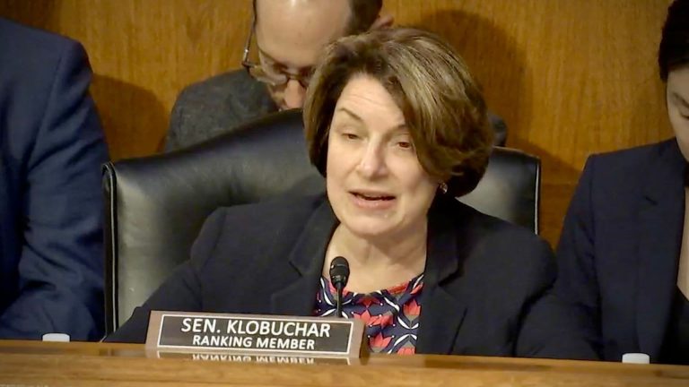 Senator Amy Klobuchar, D-Minn. (screen capture, Senate Agriculture Committee)
