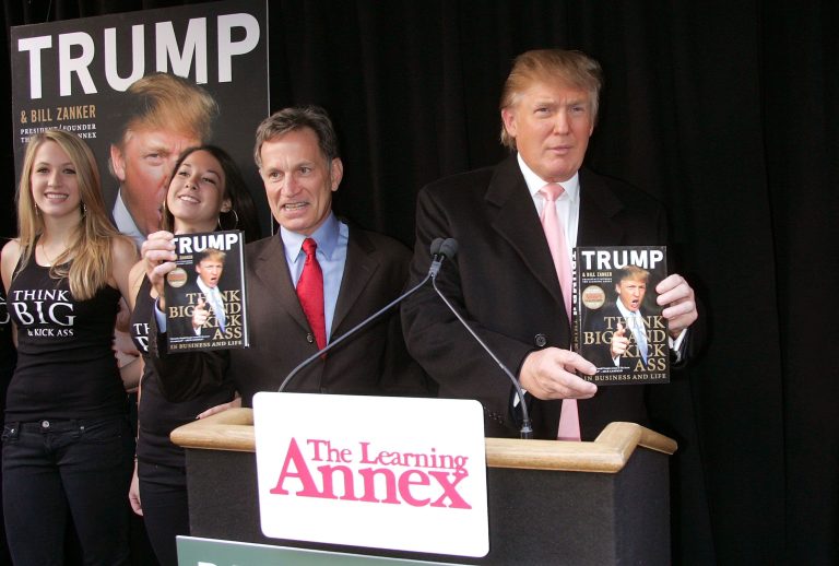 Bill Zanker, left, and President Donald Trump (Jim Spellman/WireImage/Getty Images)