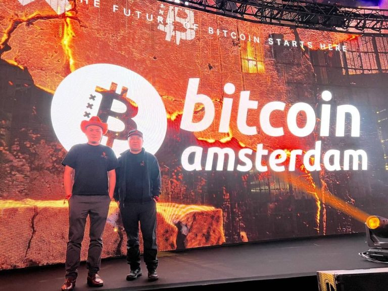 Bitlayer founders at Bitcoin Amsterdam.(Bitlayer)