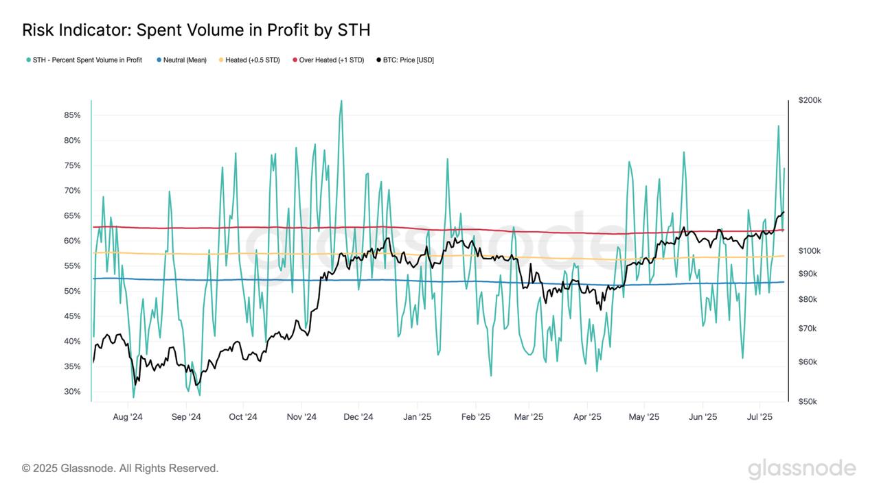 gv59rjzxoaakdio Bitcoin STH Spent Volume In Profit