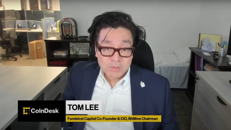 Screenshot of Tom Lee on CoinDesk TV (CoinDesk)