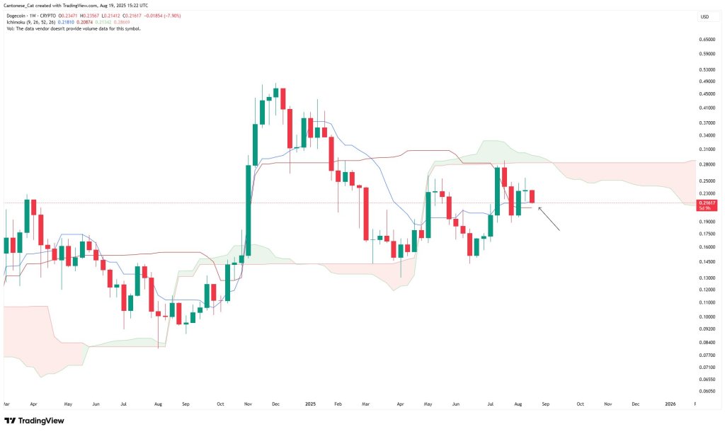 gyuyedixwaejkdj Dogecoin weekly chart