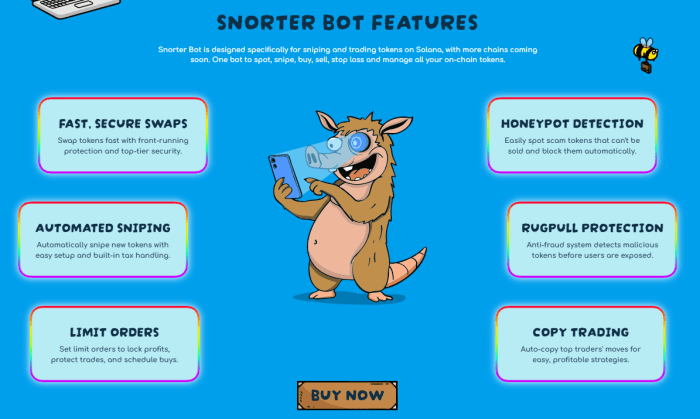 presales-to-explode-after-new-strategy-btc-purchase Snorter Bot features.