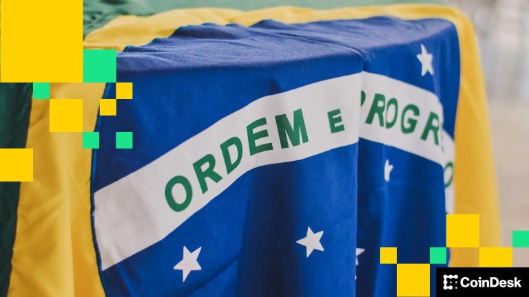 Brazil's flag (Rafaela Biazi/Unsplash/Modified by CoinDesk)